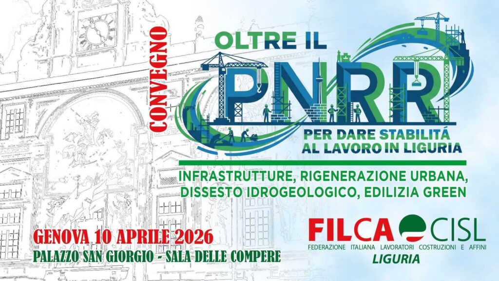 Oltre Il PNRR Filca Cisl Liguria
