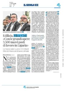 Convegno “Oltre il PNRR” – FILCA CISL Liguria